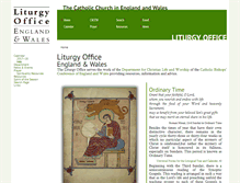 Tablet Screenshot of liturgyoffice.org.uk